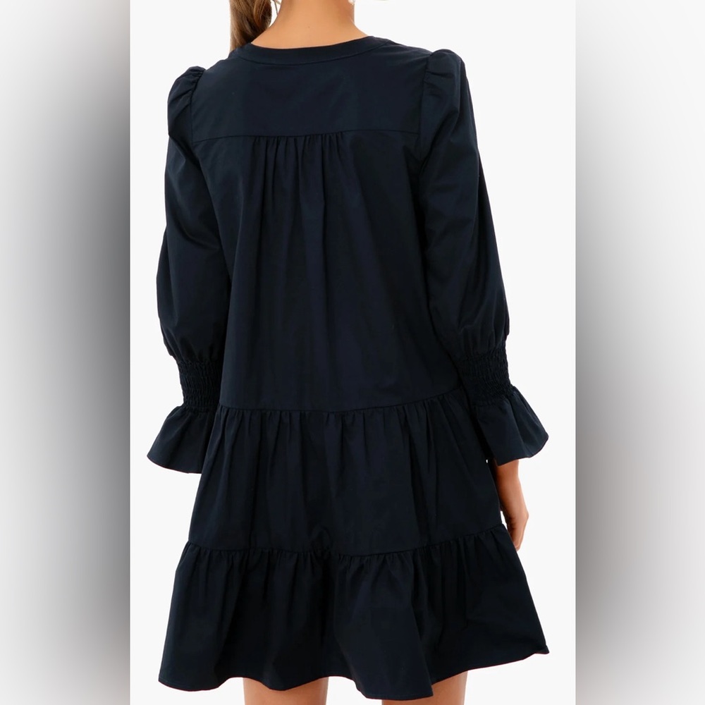 Navy Cotton Poplin Kenzo Dress Size XL